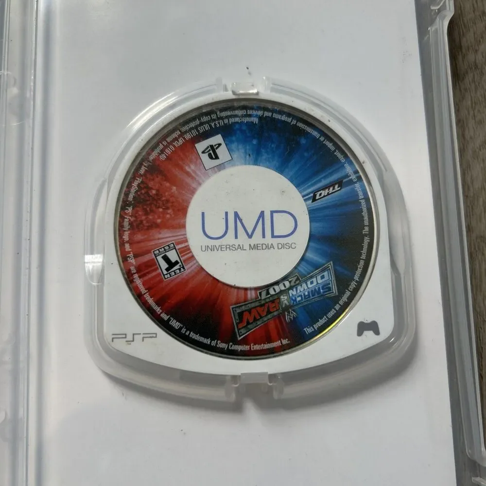 WWE Smack Down VS RAW 2007 PSP Sony Playstation Portable 2006 Complete w/ Manual
